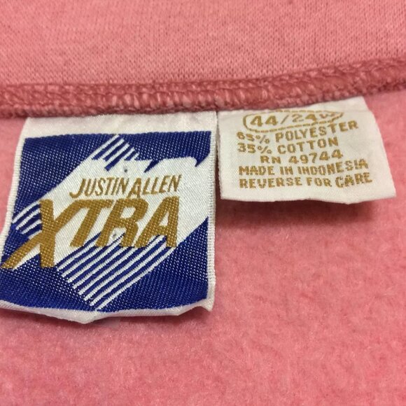 Justin Allen Xtra Womens Cardigan Sweater Size 44/24W Pink Long Sleeve - Picture 6 of 12